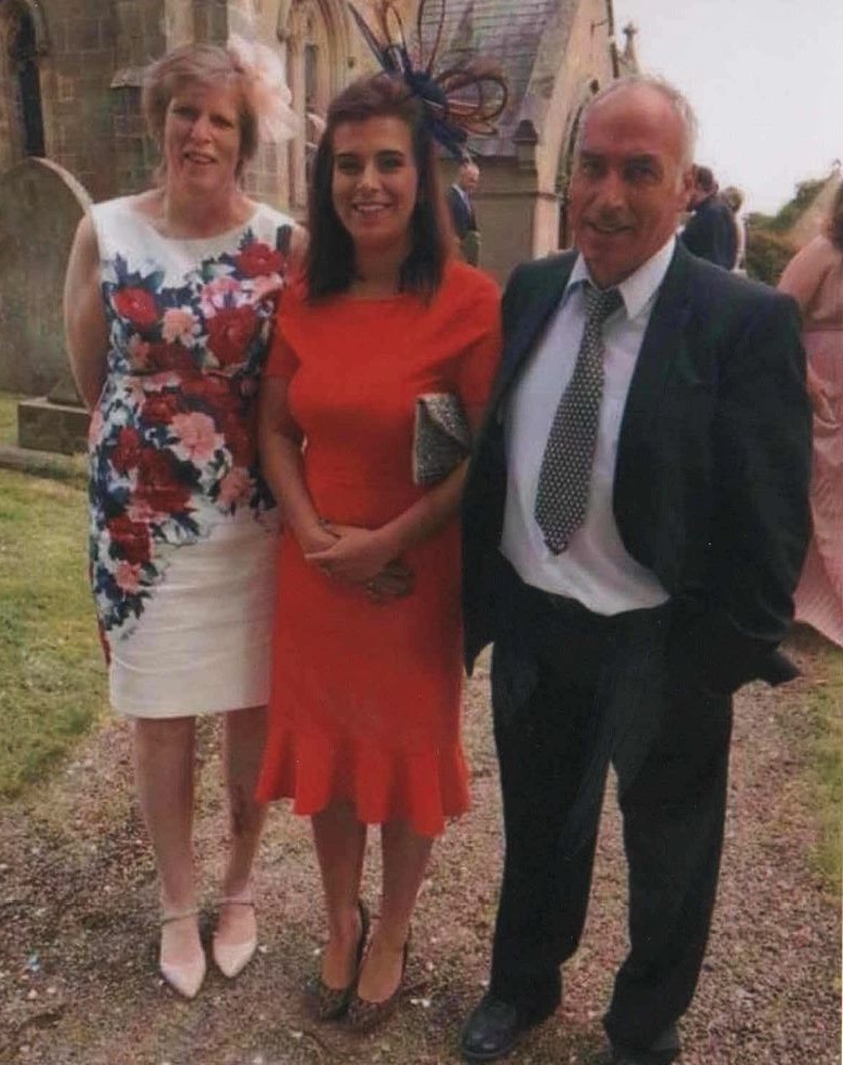 Hannah Brown with parents Val and Martin, who appear in the campaign video from the UK Sepsis Trust