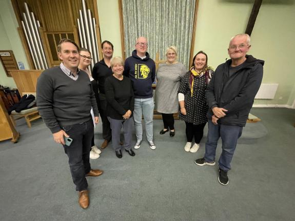 The Northern Echo: (l-r) Meeting organiser Sam Rushworth, Shildon mayor Hannah Hanratty, Bishop Auckland mayor Michael Siddle, Cllr Shirley Quinn, Cllr Matt Johnson, Cllr Joanne Howey, Helen Stockton from National Energy Action and Bishop Auckland town councillor David Wilson. The Northern Echo: (l-r) Meeting organiser Sam Rushworth, Shildon mayor Hannah Hanratty, Bishop Auckland mayor Michael Siddle, Cllr Shirley Quinn, Cllr Matt Johnson, Cllr Joanne Howey, Helen Stockton from National Energy Action and Bishop Auckland town councillor David Wilson.