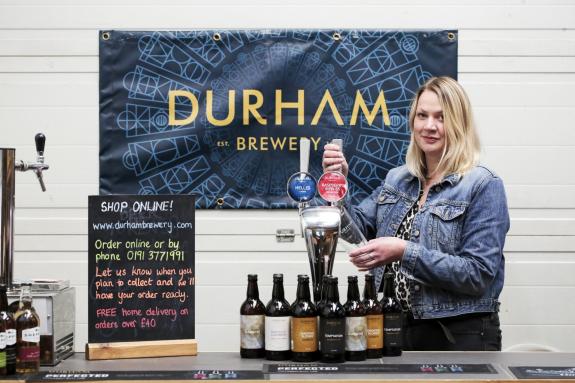 The Northern Echo: Elly Bell at the Durham Brewery in Bowburn. Picture: Stuart Boulton. The Northern Echo: Elly Bell at the Durham Brewery in Bowburn. Picture: Stuart Boulton.