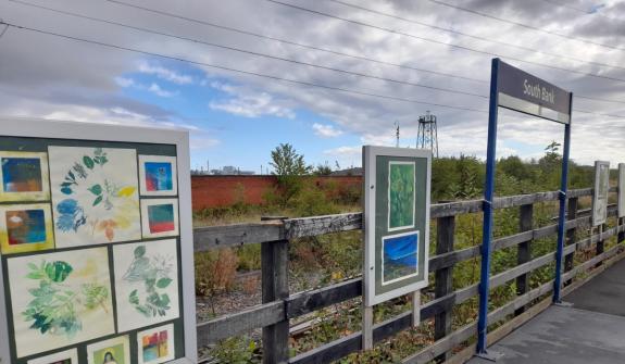 The Northern Echo: Artwork on display at South Bank Station. Picture: NORTHERN The Northern Echo: Artwork on display at South Bank Station. Picture: NORTHERN