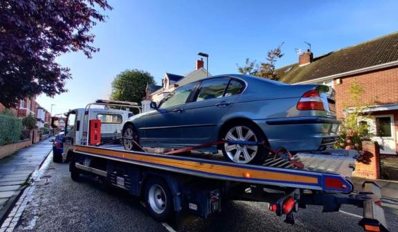 The Northern Echo: Two vehicles were seized during the raid. Picture: HARTLEPOOL POLICE/FACEBOOK The Northern Echo: Two vehicles were seized during the raid. Picture: HARTLEPOOL POLICE/FACEBOOK