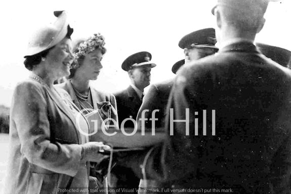 The Northern Echo: George VI, Queen Elizabeth and Princess Elizabeth visit RAF Middleton St George and RAF Leeming on August 11, 1944. Watermarked pic The Northern Echo: George VI, Queen Elizabeth and Princess Elizabeth visit RAF Middleton St George and RAF Leeming on August 11, 1944. Watermarked pic