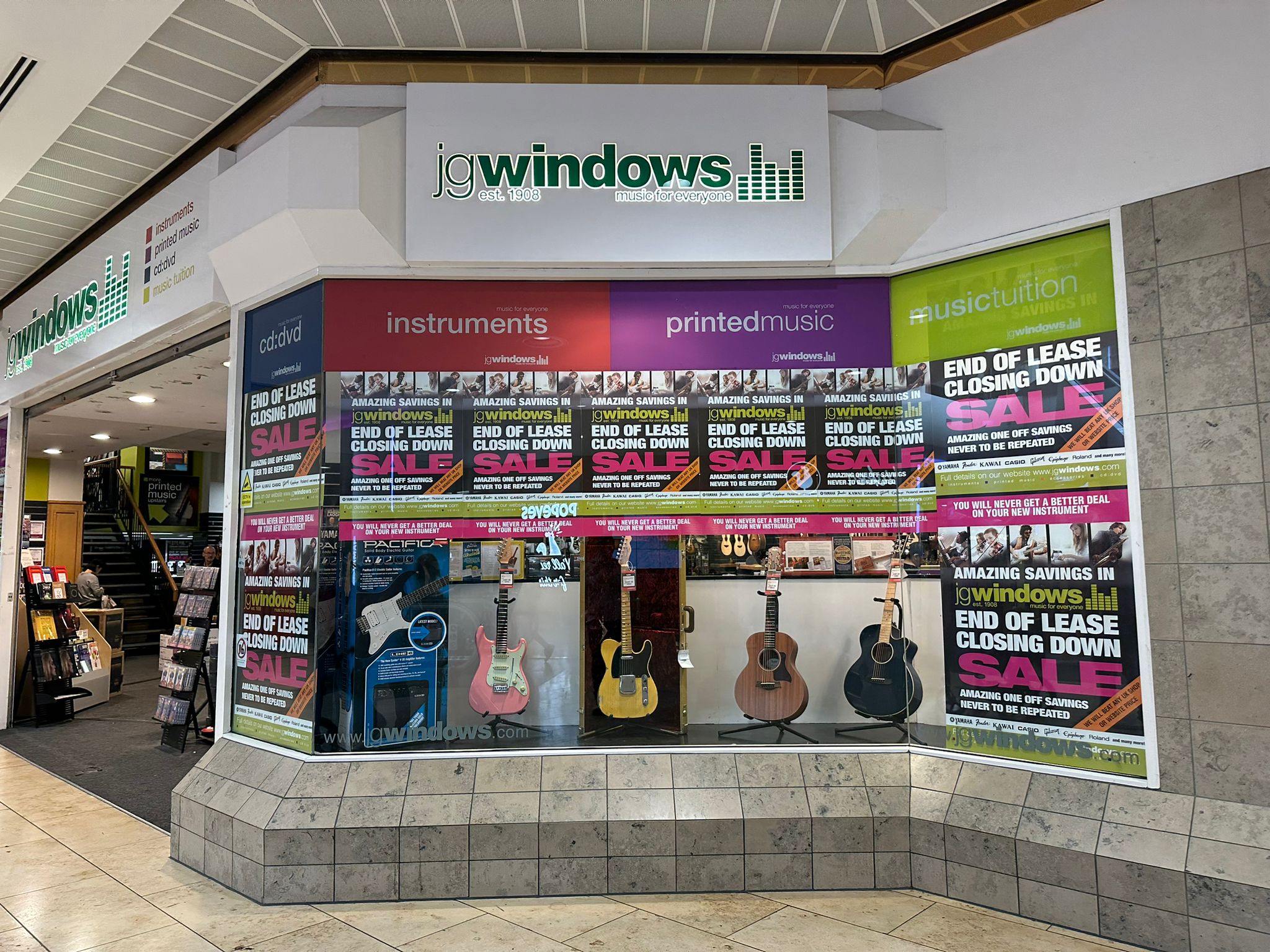 JG Windows: Gateshead Metrocentre music shop closing down - Vimarsana News