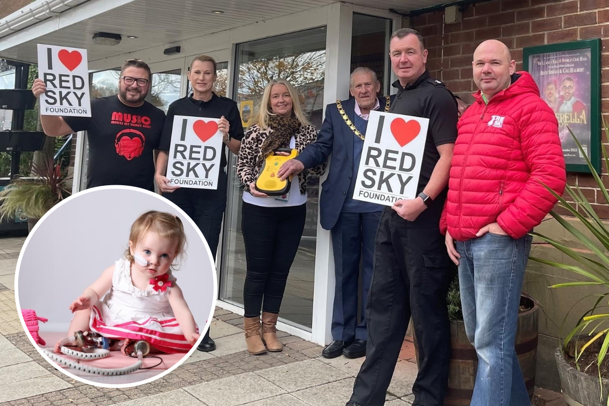 Stanley Police and Red Sky raise over £3,000 for defibrillator - Vimarsana News