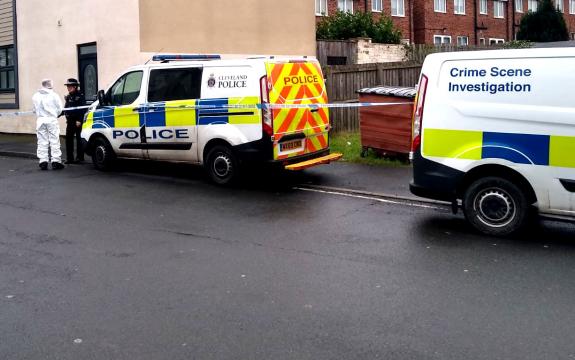 The Northern Echo: Forensic officers working at the scene of the alleged murders on Thornaby Road, Thornaby. The Northern Echo: Forensic officers working at the scene of the alleged murders on Thornaby Road, Thornaby.