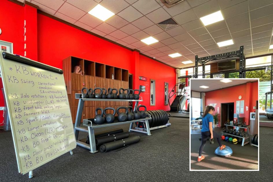 Strength and conditioning workout at Snap Fitness Darlington