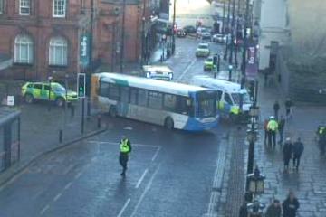 Sunderland: Pedestrian hit by bus critical but stable in hospital