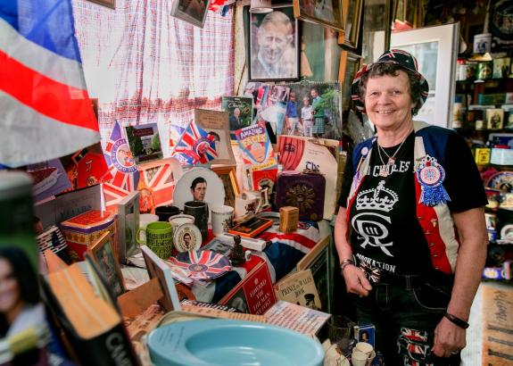 The Northern Echo: A section of Anita's museum is dedicated to King Charles III. Picture: Sarah Caldecott, Newsquest The Northern Echo: A section of Anita's museum is dedicated to King Charles III. Picture: Sarah Caldecott, Newsquest