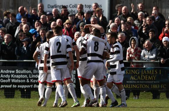 The Northern Echo: Darlington V Team Northumbria. Northern League. Darlington celebrate Amar Purewal's first goal. The Northern Echo: Darlington V Team Northumbria. Northern League. Darlington celebrate Amar Purewal's first goal.