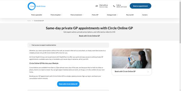 The Northern Echo: Woodland Hospital virtual GP service. Picture: Circle Health The Northern Echo: Woodland Hospital virtual GP service. Picture: Circle Health