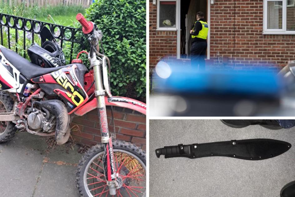 Weapons and vehicles seized in Sunderland and South Tyneside raids