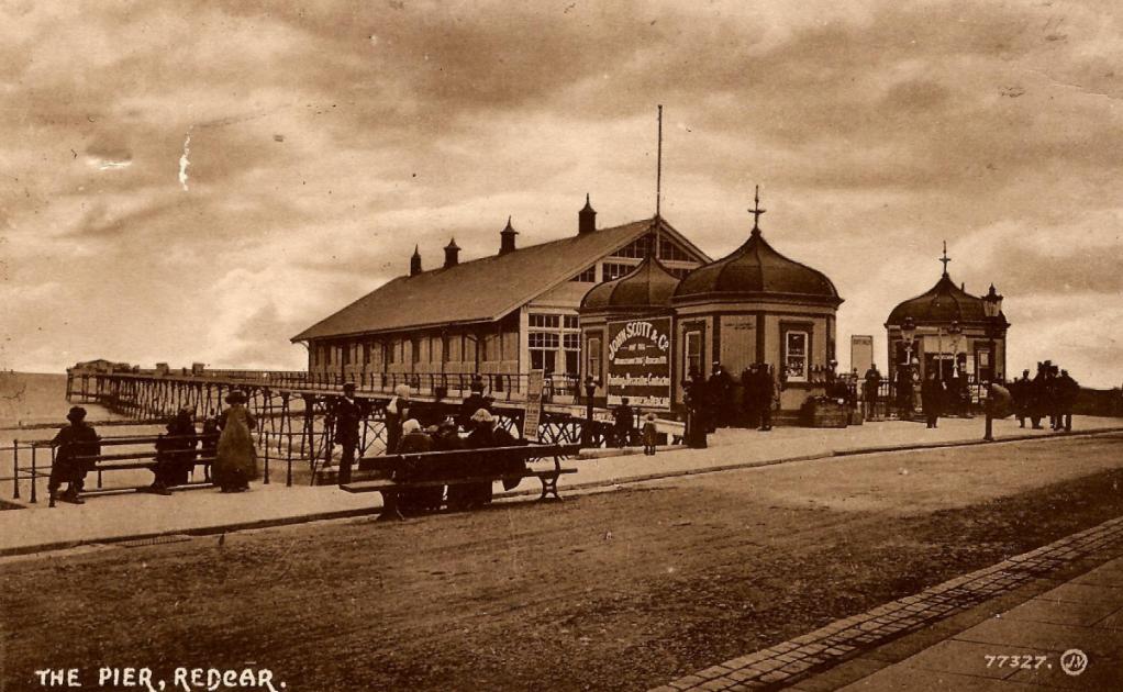 The opening of the new pier at Redcar exactly 150 years ago