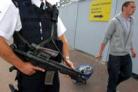 Armed police patrol Teesside Airport