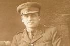 WAR VETERAN: Philip Mayne proudly wearing his military uniform
