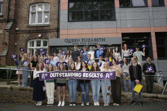 The Northern Echo: Students at Queen Elizabeth Sixth Form College, Darlington. The Northern Echo: Students at Queen Elizabeth Sixth Form College, Darlington.