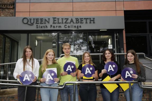 The Northern Echo: Students at Queen Elizabeth Sixth Form College, Darlington. The Northern Echo: Students at Queen Elizabeth Sixth Form College, Darlington.