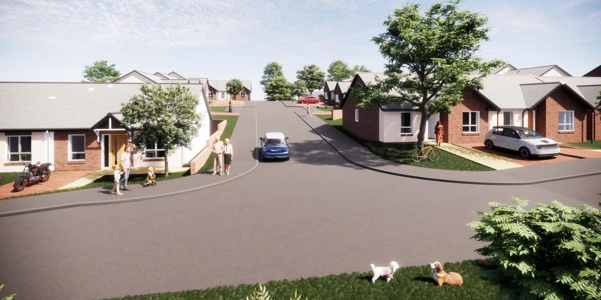 Images released of new bungalows on Salters Lane in Trimdon 