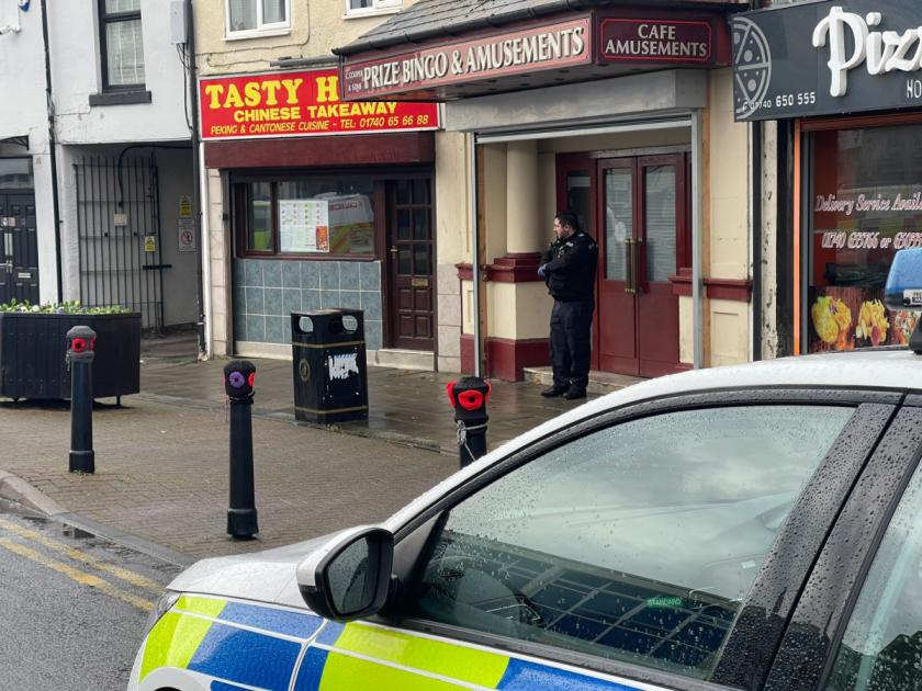 LIVE: Police descend on bingo hall in County Durham town centre 