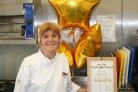 TOP-NOTCH COOKERY: Nursery cook Maureen Ridsdale with her award