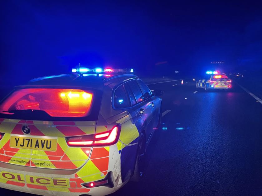 Two injured and one arrested after A64 Malton crash 