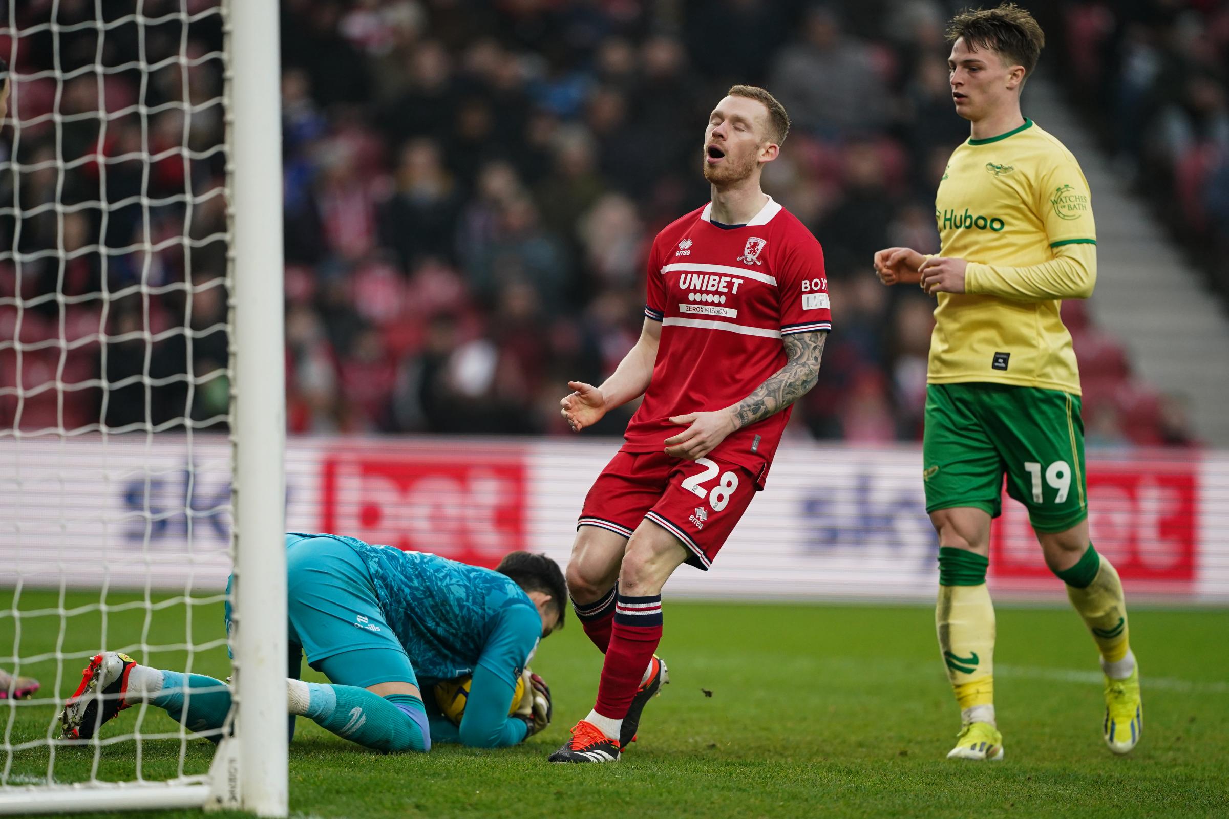 Player Ratings: Middlesbrough 1 Bristol City 2 - Boro beaten at home