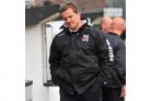 Mark Cooper feels the strain on Saturday, but chairman Raj Singh has given him his support - Picture: Ted Blair