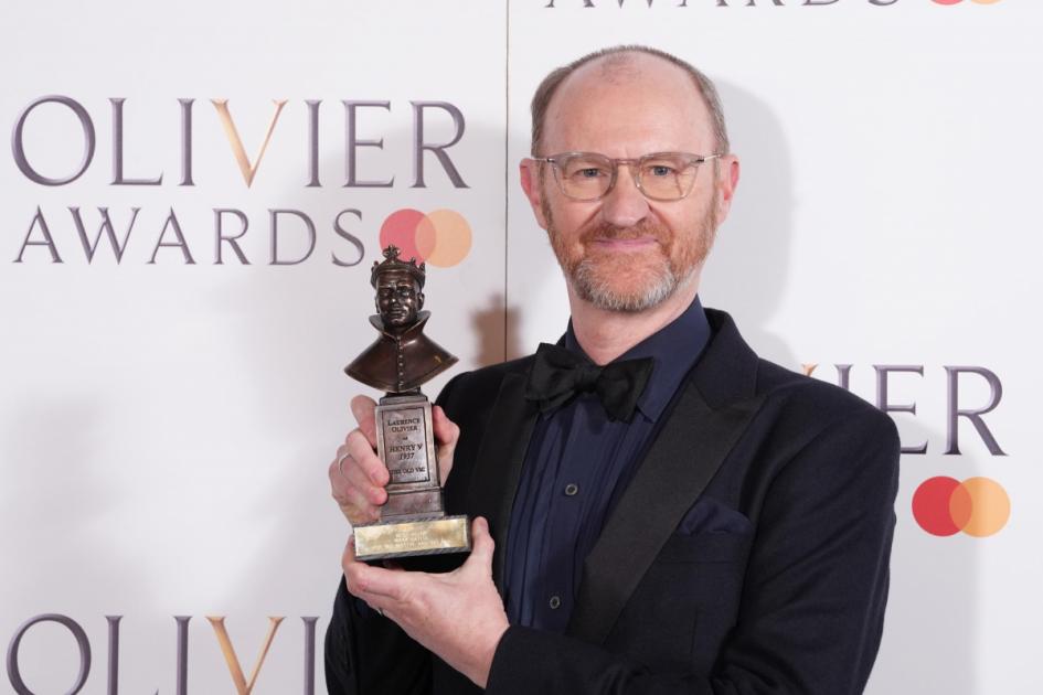 County Durham's Mark Gatiss wins 'best actor in a play' honour at the Olivier Awards