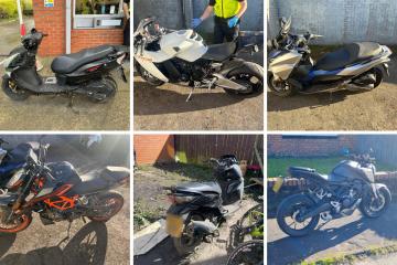 Motorcycles seized in police operation across North East