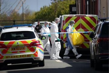 Sunderland murder investigation: Forensic officers on scene