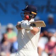 England's Ben Stokes is hit on the helmet during day four of the third Ashes Test match at Headingley. Picture: Mike Egerton/PA Wire