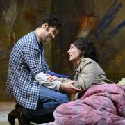 Thomas Atkins as Rodolfo and Katie Bird as Mimi in Opera North&rsquo;s revival of La Boh&egrave;me