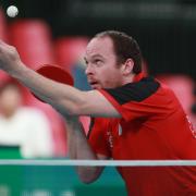 Middlesbrough born table tennis player Paul Drinkhall in action.