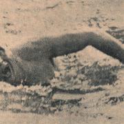 Jack Hatfield during the Big Swim of 1934