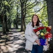 Bouquet of the Week goes to Roz Henderson who works tirelessly behind the scenes for Darlington Forest Group Picture: SARAH CALDECOTT.