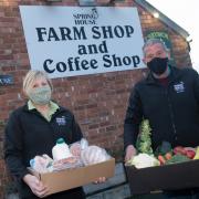 •	Judith and Neil are running a call and collect service from Spring House Farm Shop