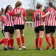 Sunderland Ladies' players celebrate after their FA Cup win over Sheffield FC (Picture: Chris Fryatt)