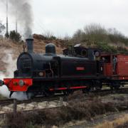 BACK ON TRACK: The Robert Stephenson built locomotive Twizell makes her first test run on the Tanfield Railway at the weekend