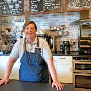 Caroline Atkinson, owner of the Rose Coffee House in Belmont, Durham, who is excited to serve her first sit-in customer today, despite opening the business 16 months ago          Picture: PA