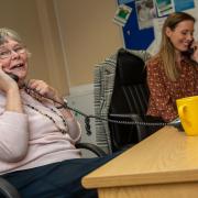 Kathleen Lynn and Linda Deakin from Chit Chat at East Durham Trust.
 Picture by Tom Banks