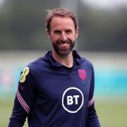 Gareth Southgate oversaw training at England's St George's Park base yesterday Picture: NICK POTTS/PA WIRE