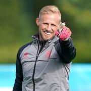 A smiling Kasper Schmeichel during Denmark's training session at Enfield yesterday Picture: MIKE EGERTON/PA WIRE