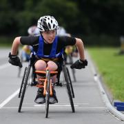 Ollie Porter competing in the National Junior Disability Championships