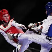 Bradly Sinden competes in his taekwondo final in Tokyo (Picture: Mike Egerton/PA Wire)