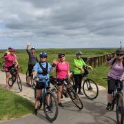 The Wheel Women group out on a ride