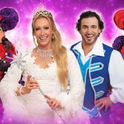 The cast of Cinderella, this year's pantomime at Darlington Hippodrome