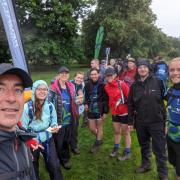 Members of the intrepid Wear Referrals team during their epic Trek 26 challenge around Ullswater to raise money for the Alzheimer’s Society