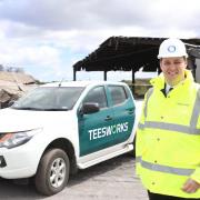 Tees Valley Mayor Ben Houchen pictured at the former Redcar steelworks site, now called Teesworks