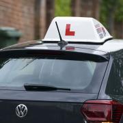 Photo of a learner driver on the road, PA.
