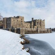 Seasonal snow scene at Raby Castle, near Staindrop, which opens for New Year's Day walks on Saturday   Picture: DAVID FORSTER