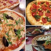 Photos via Tripadvisor show pizzas from Uno Ristorante Middlesbrough (left), Pizza Hut (top right) and Uno Momento (bottom right).